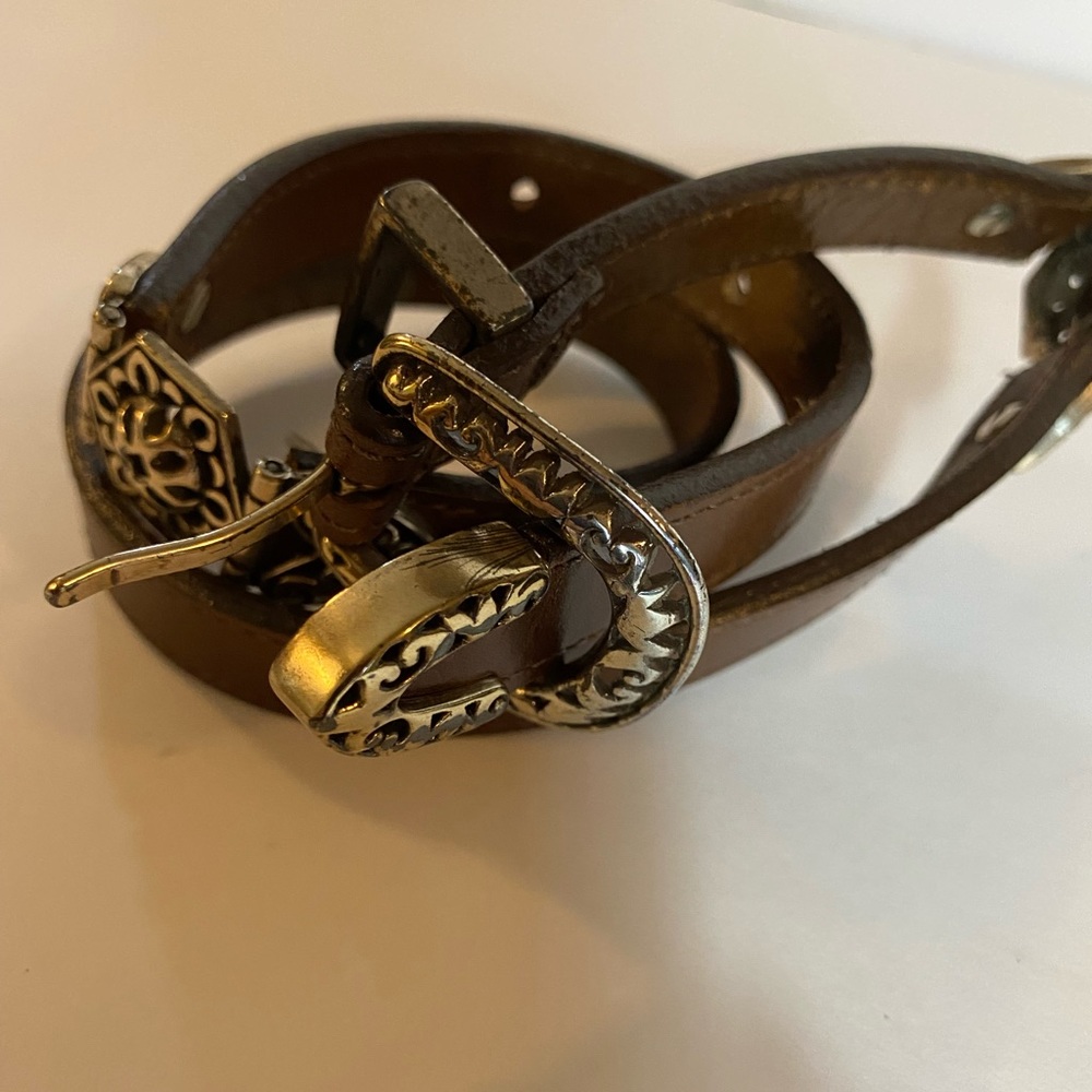🌻Brighton Kids Brown Leather Belt 27”